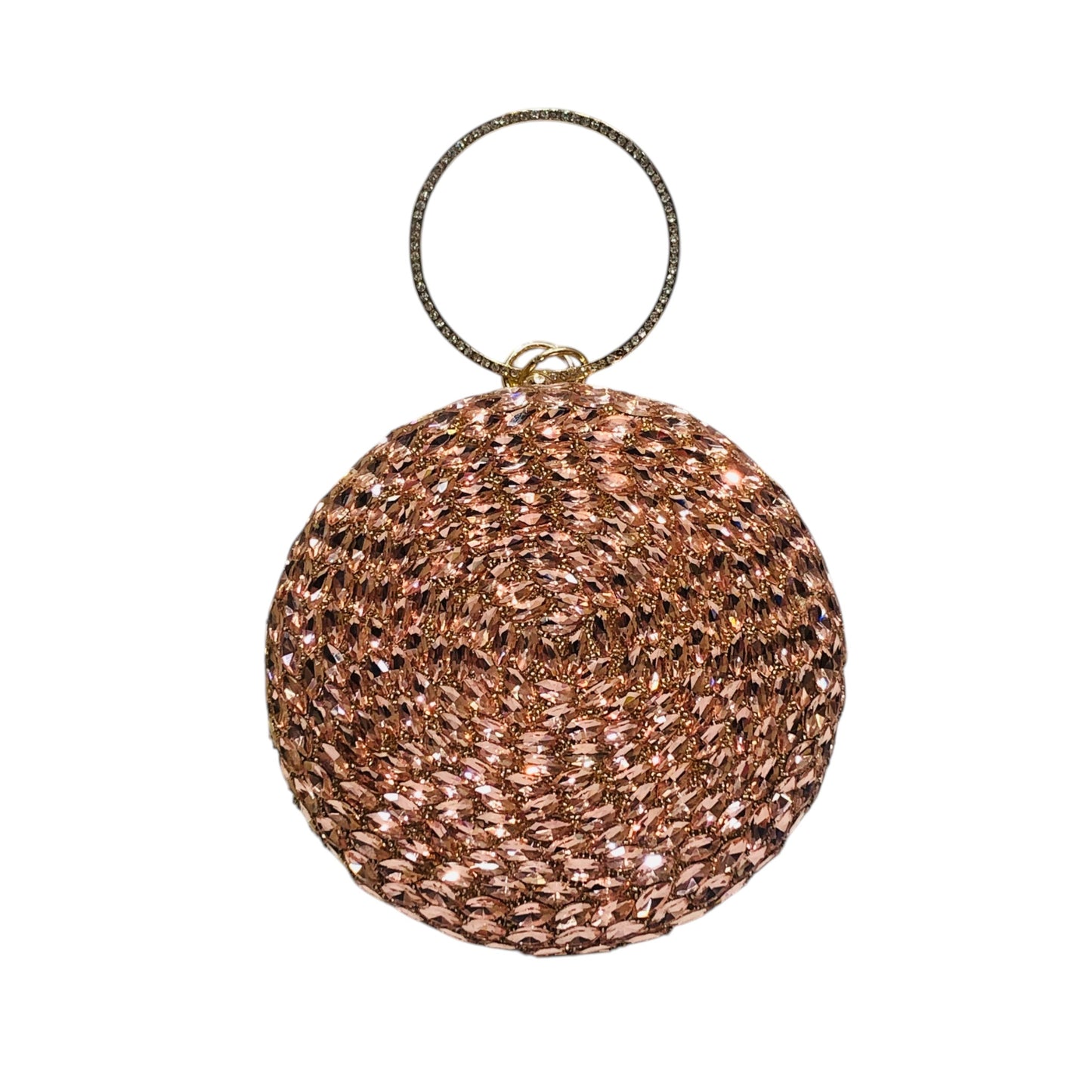 Home Pearl Crystal Bridal Potli Bag – Round Ring Handle