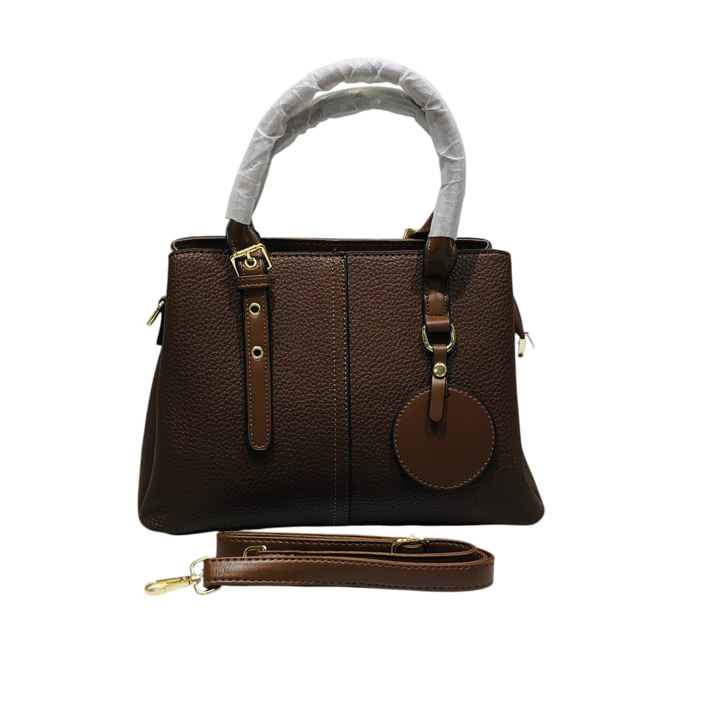 Home Pearl Elegant Dual-Tone Structured Handbag