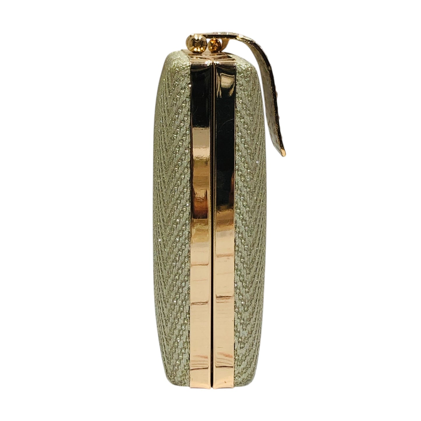 Home Pearl Elegant Green Chevron Bridal Clutch with Gold Chain – Luxe Evening Bag