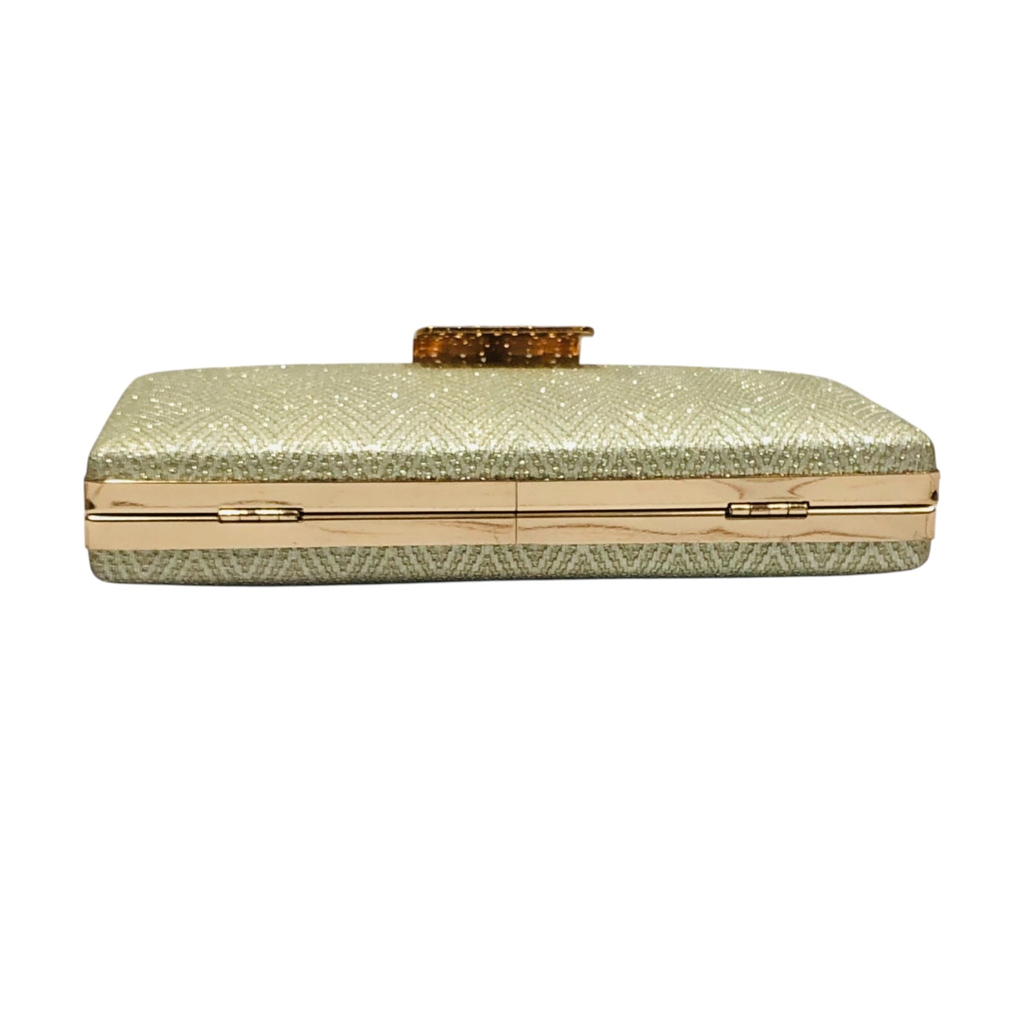 Home Pearl Elegant Green Chevron Bridal Clutch with Gold Chain – Luxe Evening Bag