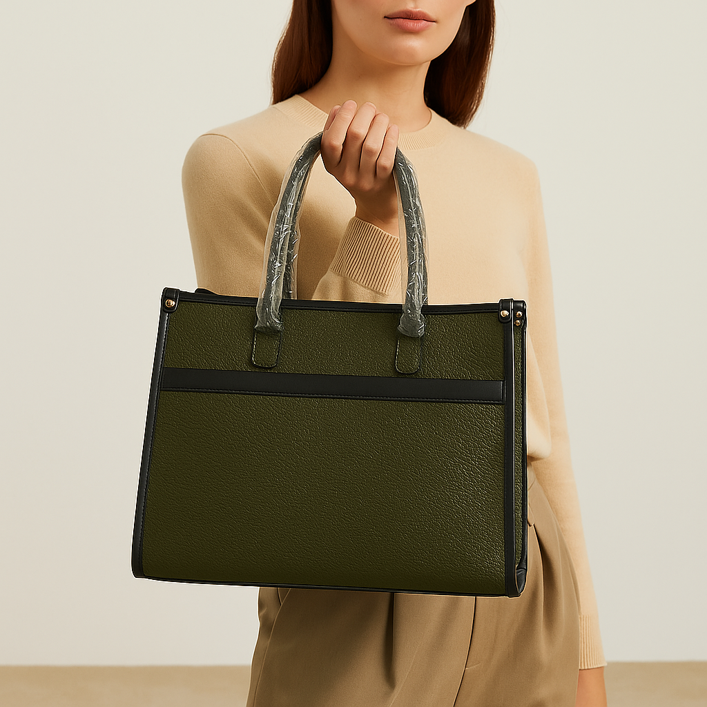 Home Pearl Premium Textured Women's Tote Bag – Elegant Versatile