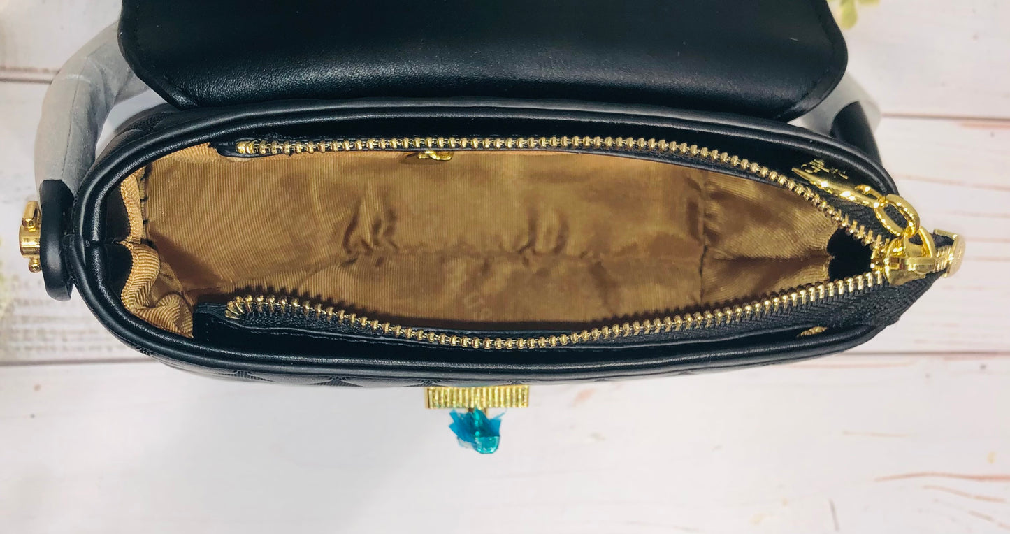 Home Pearl Elegant Sling Bag with Gold-Tone Clasp
