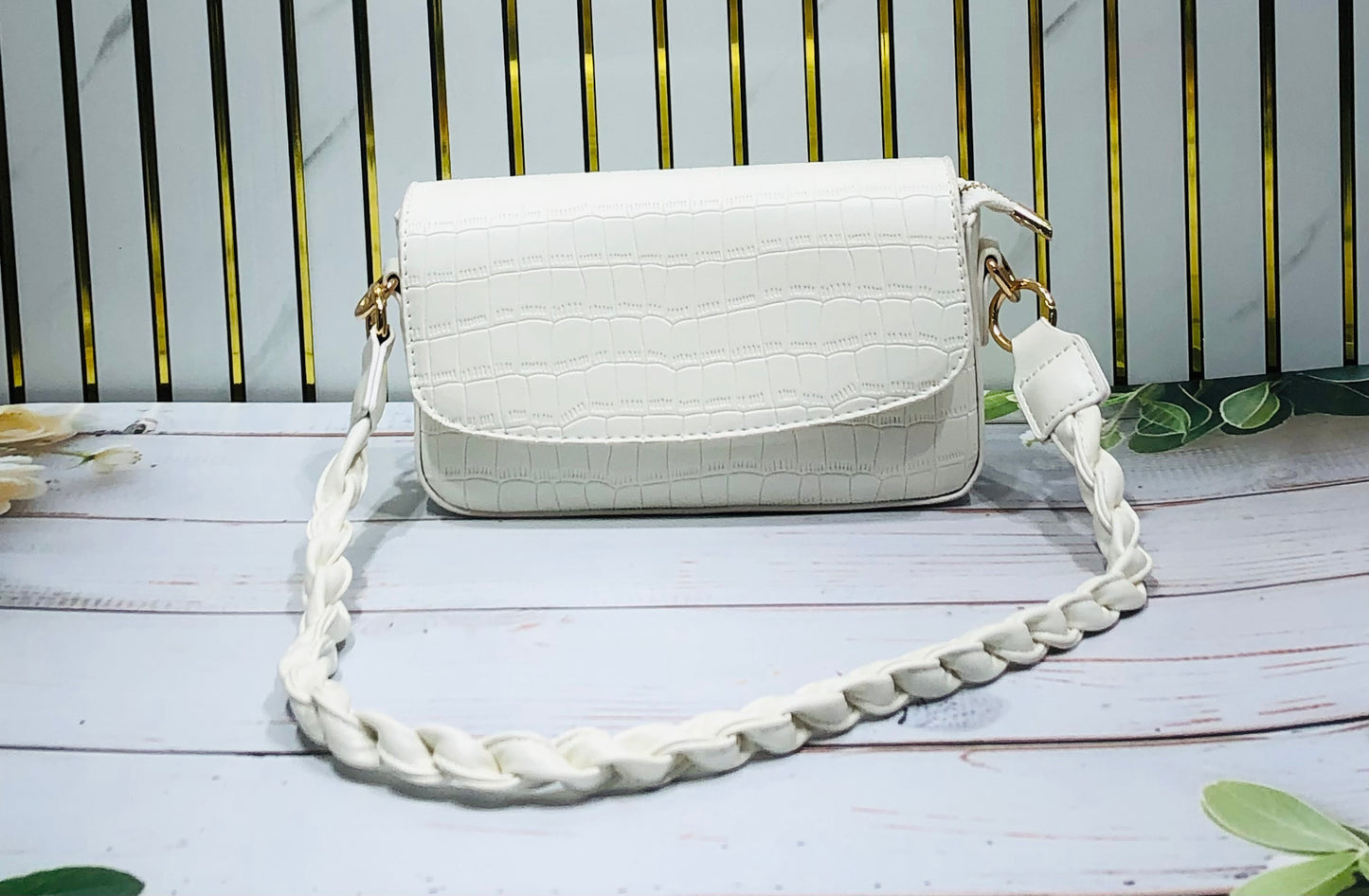 Home Pearl Elegant Textured Sling Bag