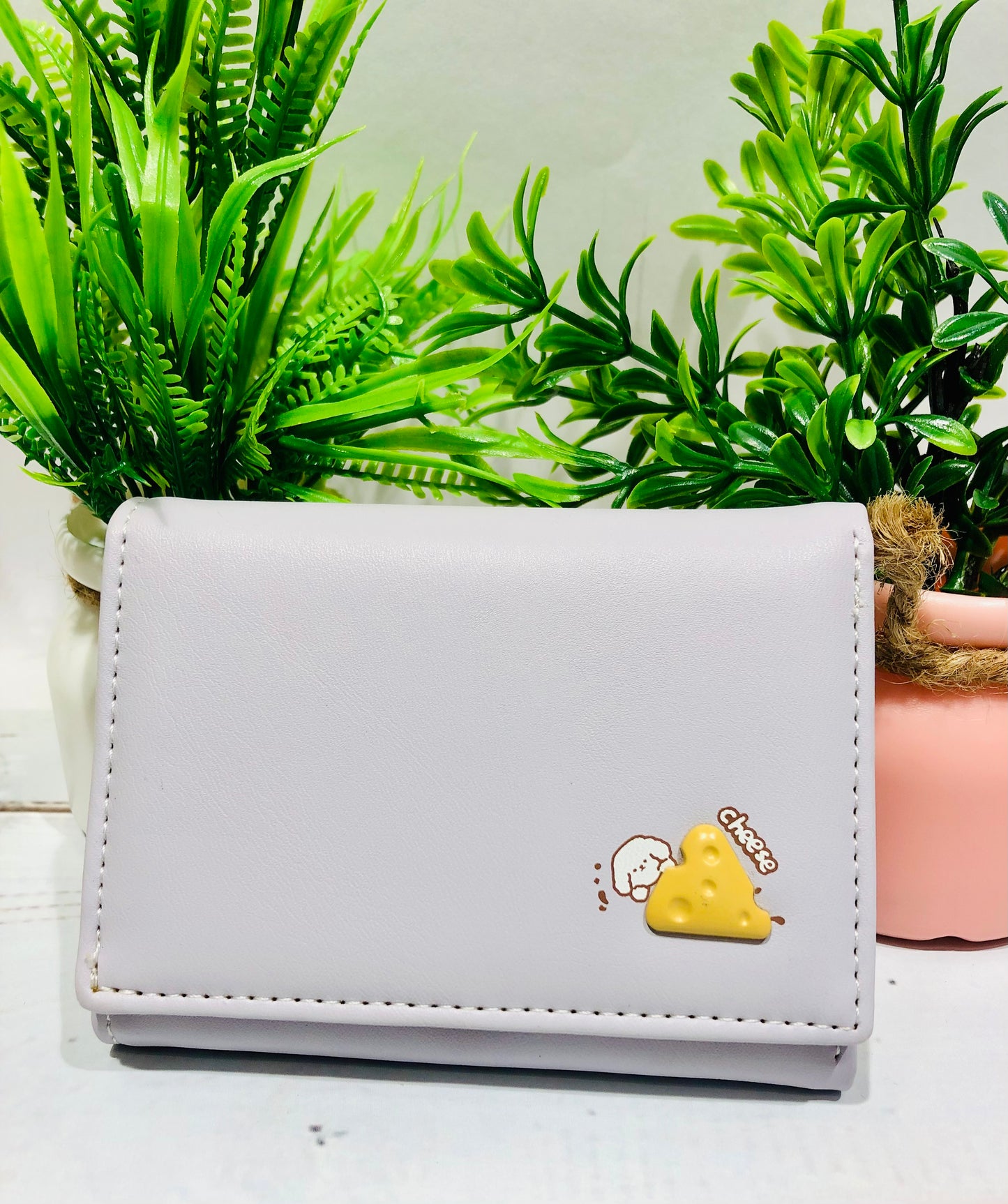 Home Pearl Women’s Wallet – Soft Lavender PU Leather