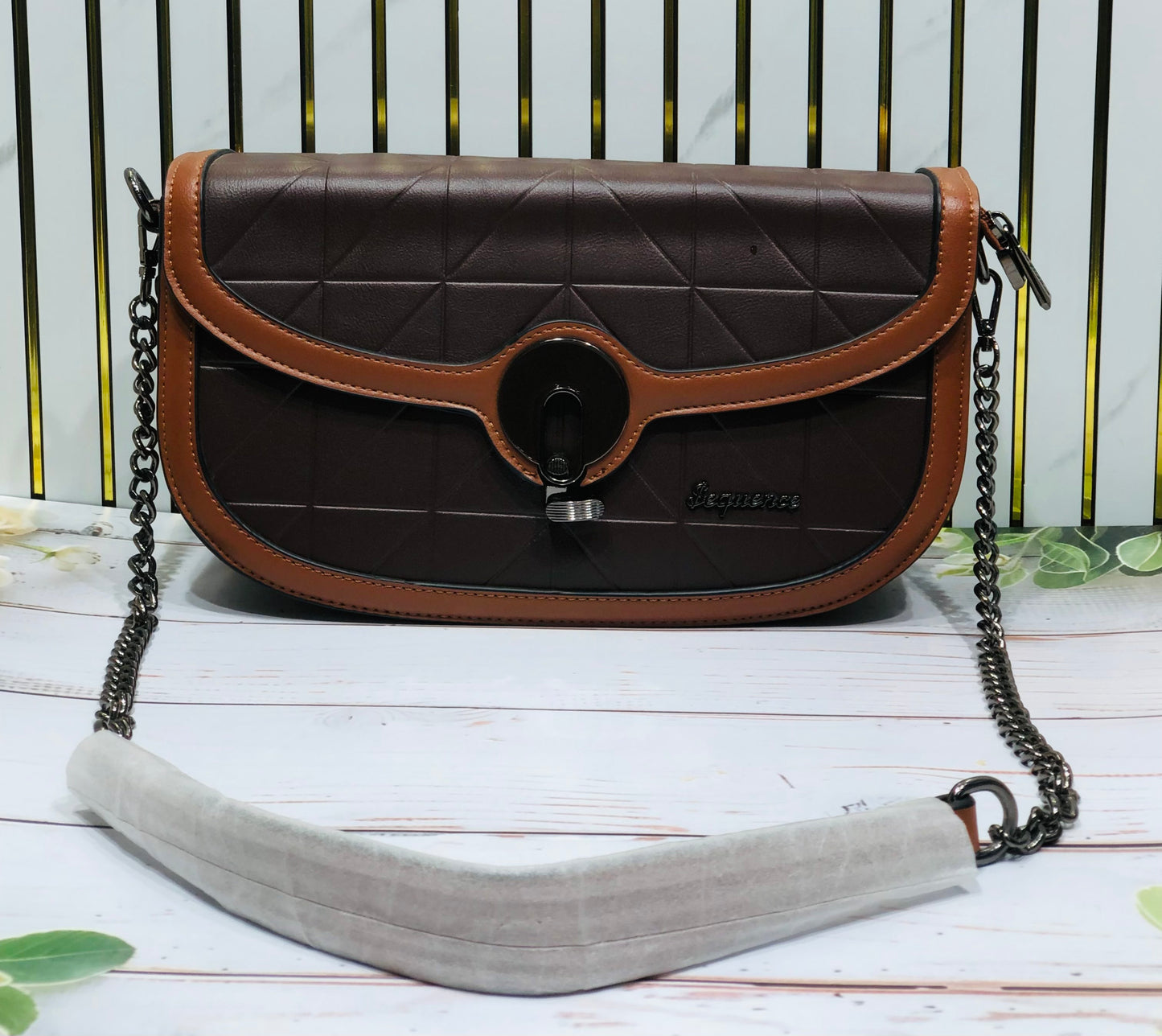 Home Pearl Elegant Patterned Sling Bag