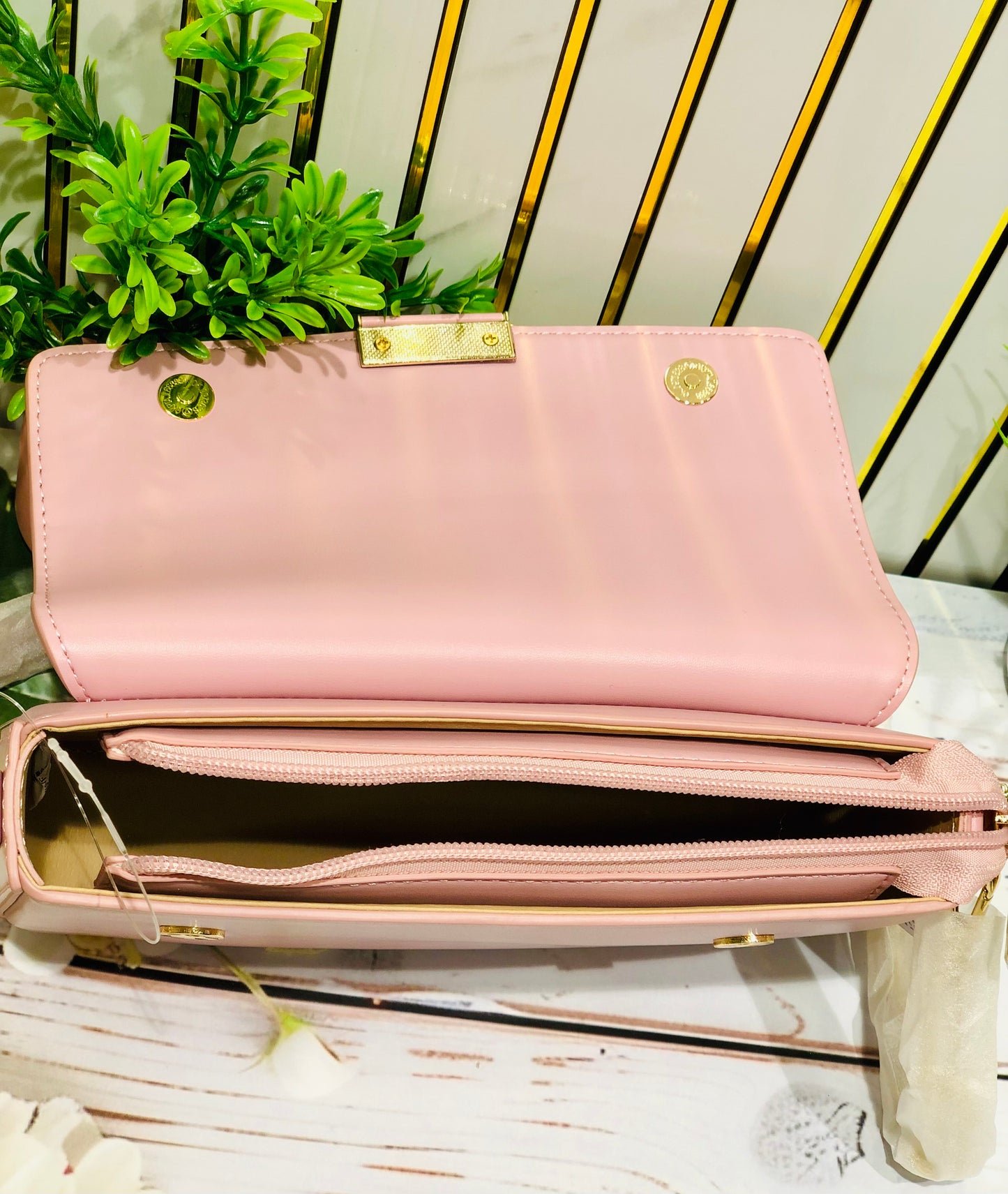 Home Pearl Pink Charm Sling Bag
