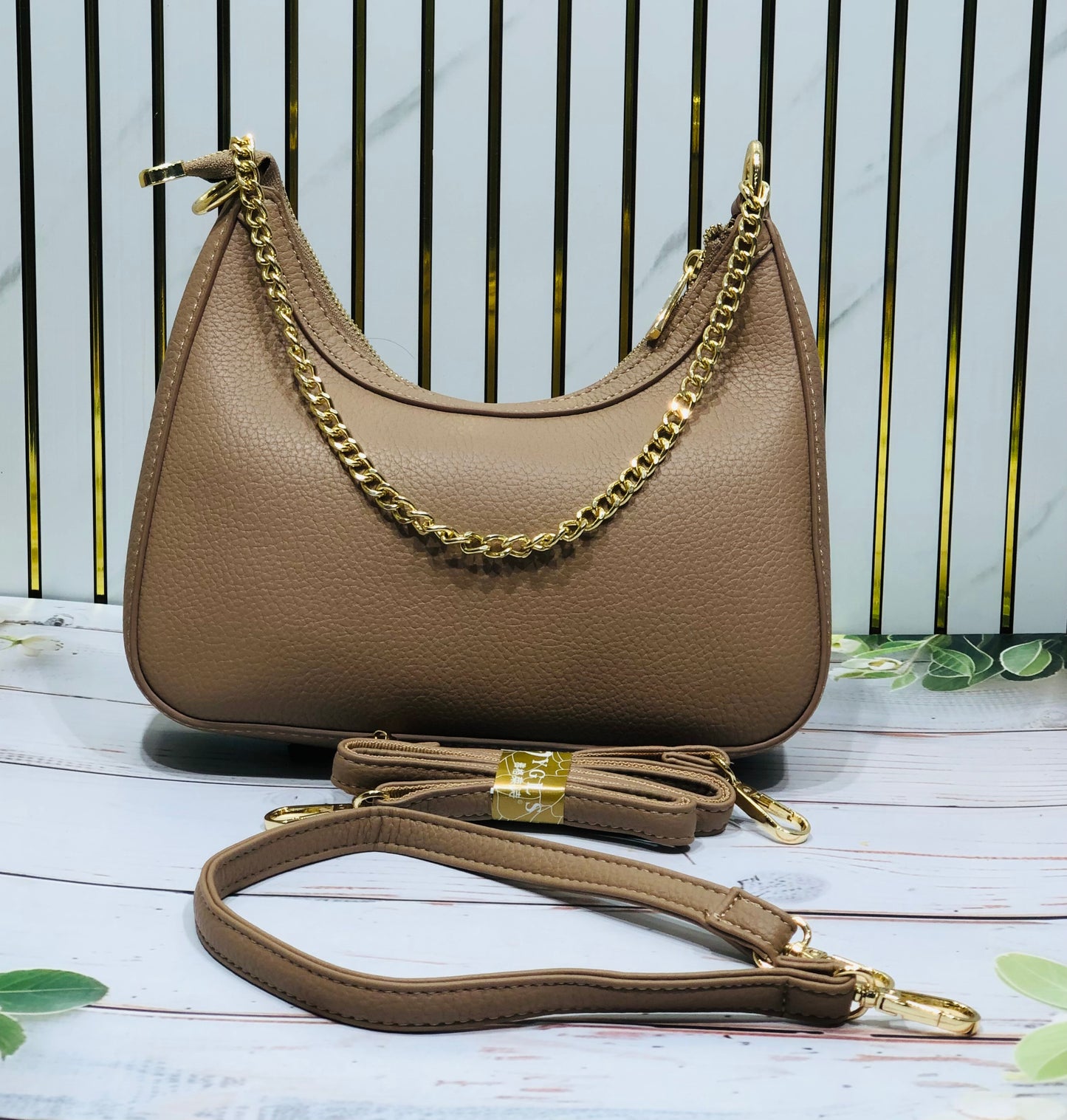 Home Pearl Minimalist PU Leather Sling Bag – Chic & Sleek