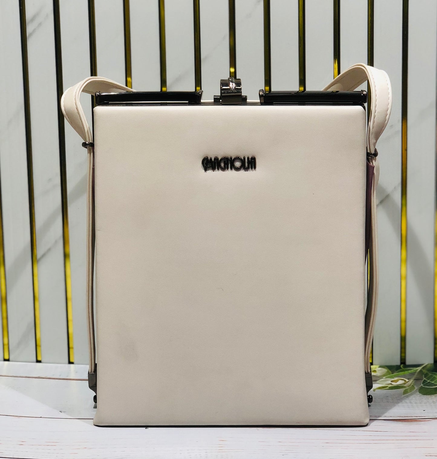 Home Pearl Ivory Bridal Evening Purse – Elegant Minimalist Clutch