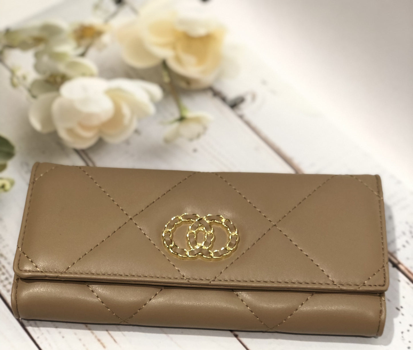Home Pearl Elegant PU Leather Wallet for Women