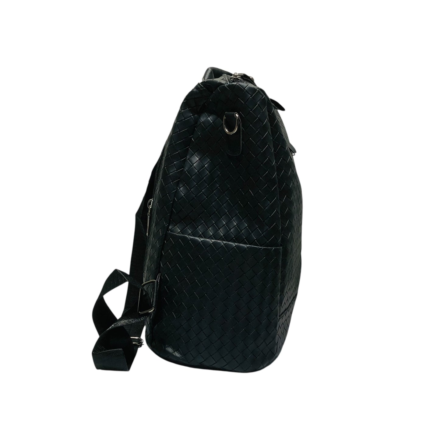 Home Pearl Premium Woven Pu Leather Backpack