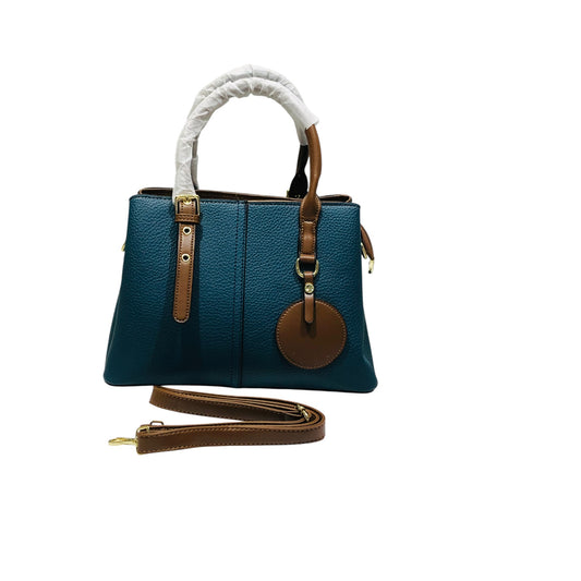 Home Pearl Elegant Dual-Tone Structured Handbag