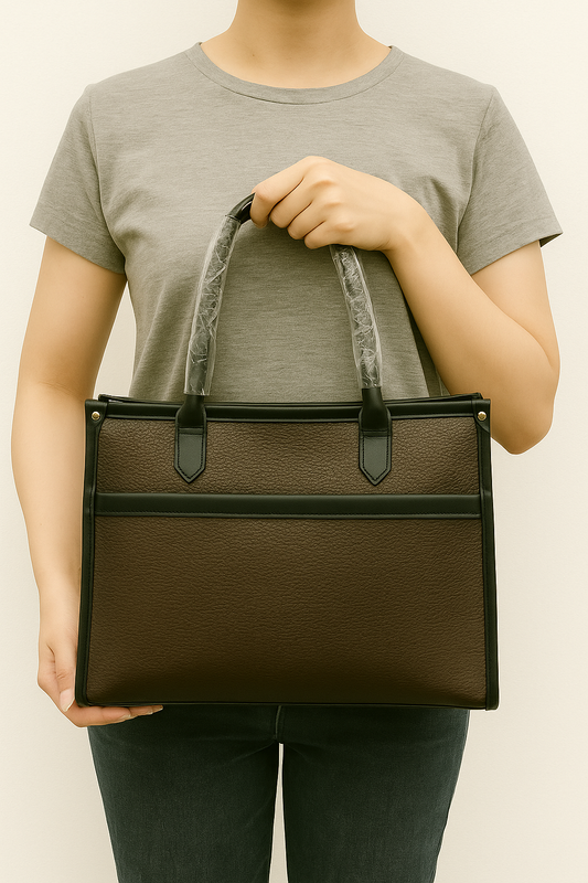 Home Pearl Premium Textured Women's Tote Bag – Elegant  Versatile