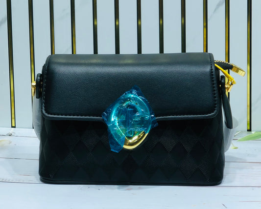 Home Pearl Elegant Sling Bag with Gold-Tone Clasp