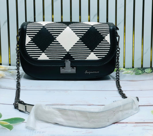 Home Pearl  Elegant Patterned Sling Bag