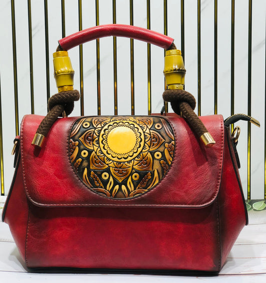 home  Pearl Ethnic Medium Shoulder Bag – Mandala Design