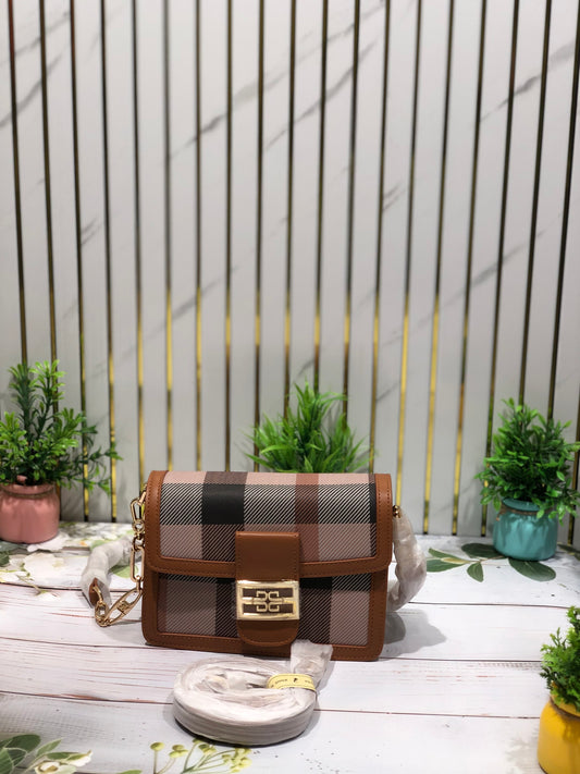 Home Pearl Designer-Inspired Checkered Sling Bag – Sleek, Structured  Stylish