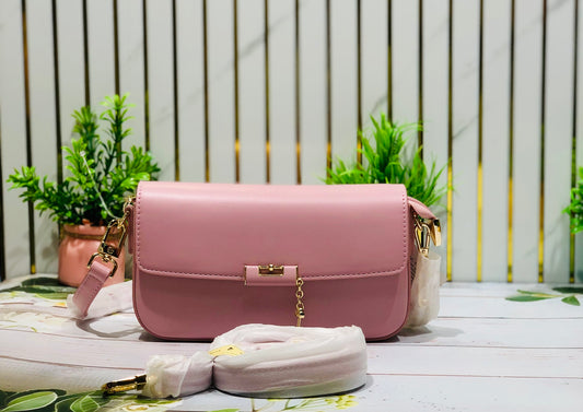 Home Pearl Pink Charm Sling Bag